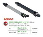   RIVE adapter Barre de Liaison (1 Etrier Open) D36 390 mm - Alu; Noir