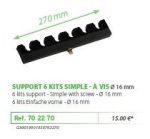 RIVE topset tartó 702270 Support 6 kits simple a vis 16 mm 