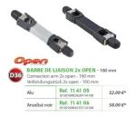   RIVE adapter Barre de Liaison 2 x Open D36 160 mm - 114105 Alu; 114106 Noir